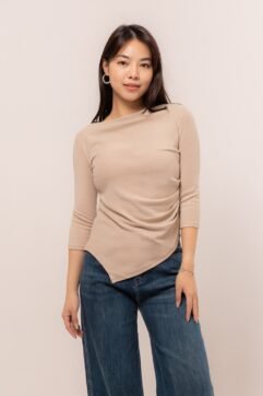 Jennifer Ruched Asymmetric Top 5S25215-1