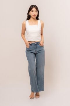Finey Flared Denim Pants 5274
