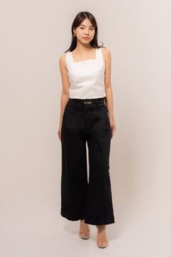 There Belted Wide-Leg Pants 5L868
