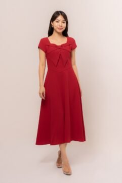 Valery Embellished Bow Midi Dress CC35016