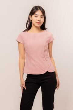 Laureth Floral Appliqué Top CC35068