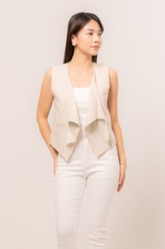 Yuriko Tassel Draped Vest 5L870