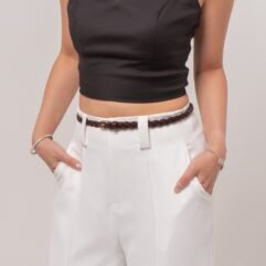 Sienna Braided Leather Belt IPI09